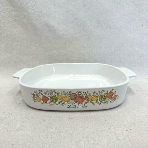 Corning Ware A-10-B Spice of Life Casserole Le Romarin Dish 10X10X2  NO LID - Picture 1 of 11